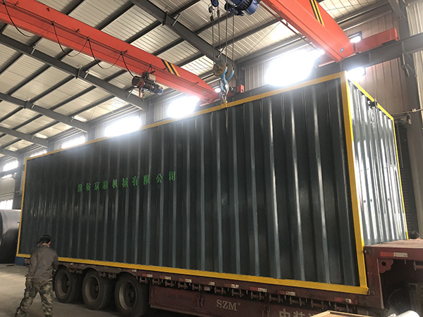 集装箱一体化污水处理设备发货现场视频