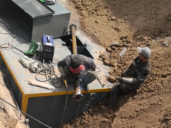 地理式一体化污水处理设备安装现场视频